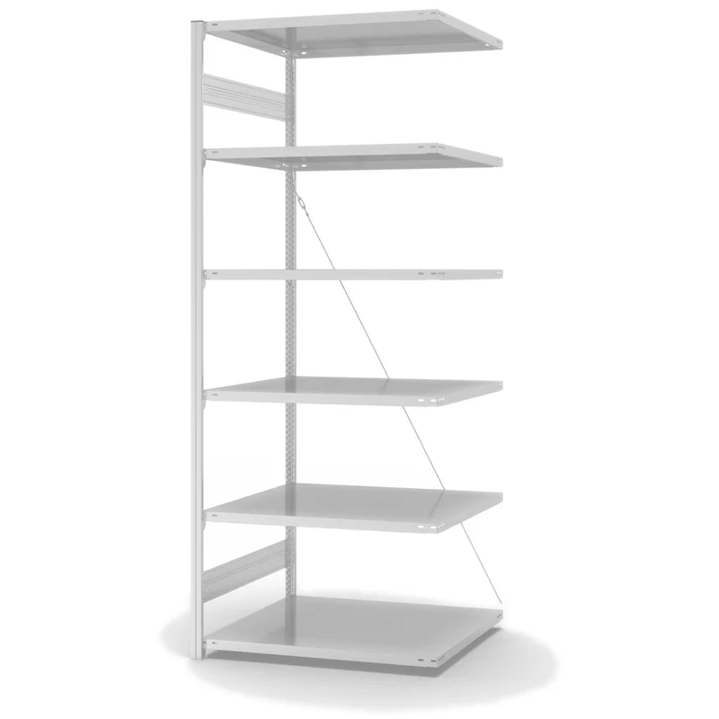 Antibakterielles Fachbodenregal Anbauregal mit Fachlast 150 kg