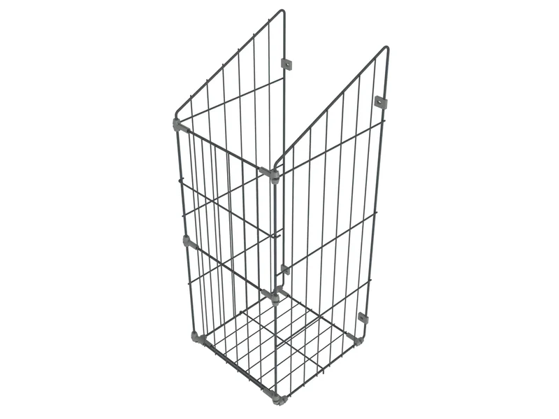 Faltbarer Wäschekorb 60cm - Anthrazit