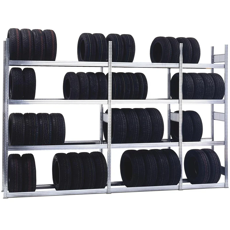 Reifenregal Grundregal | Stecksystem verzinkt - Fachlast 250 kg, Feldlast 2000 kg