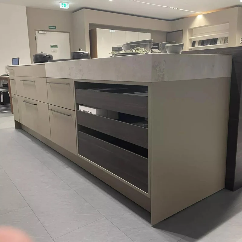 Küche Urban SC 45 Front SimiLaque Muskat Beige Grau