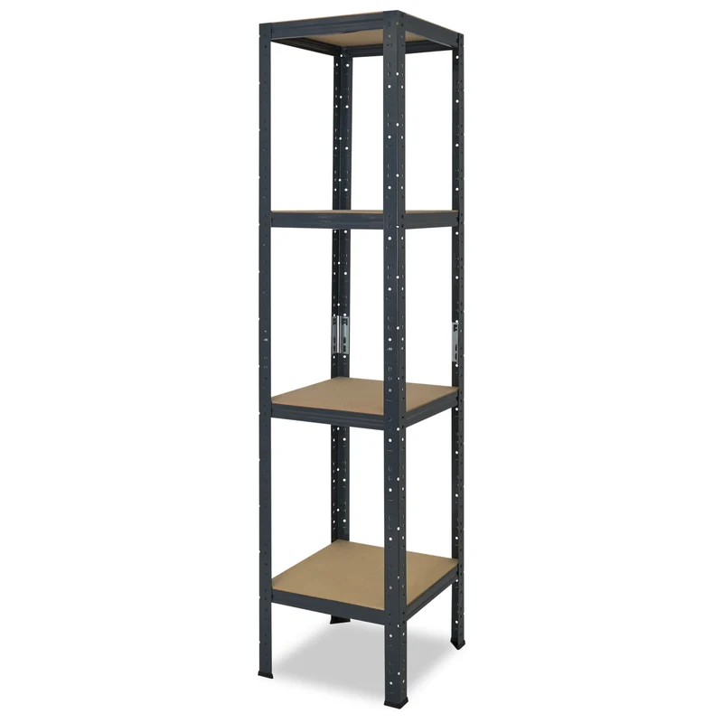 shelfplaza HOME Schwerlastregal 200x60x60 cm anthrazit mit 4 Böden