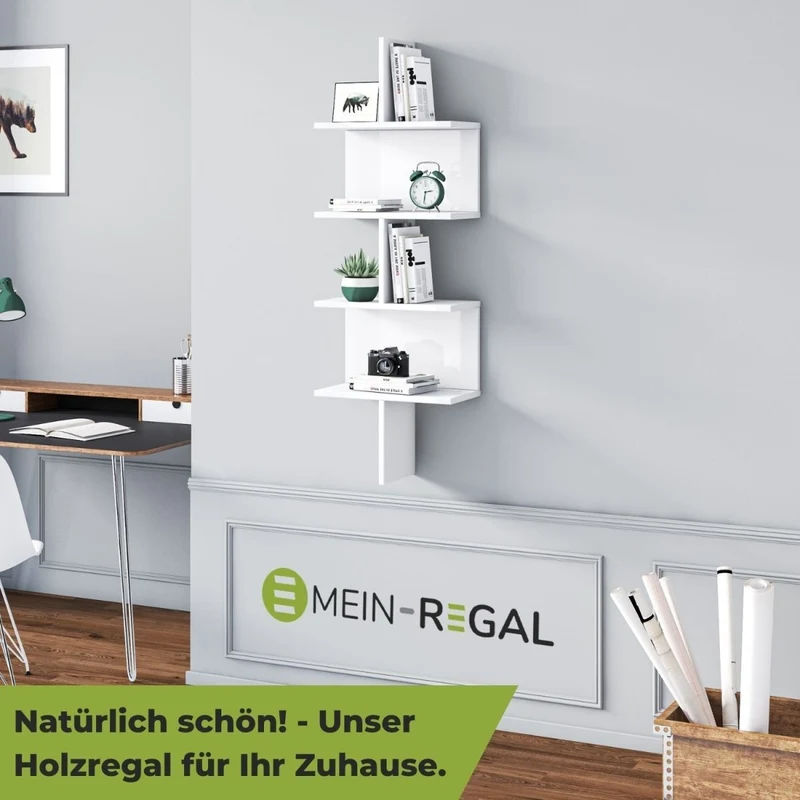 Mein-Regal Wandregal OTTO aus Holz MDF, bis zu 6 Fächer