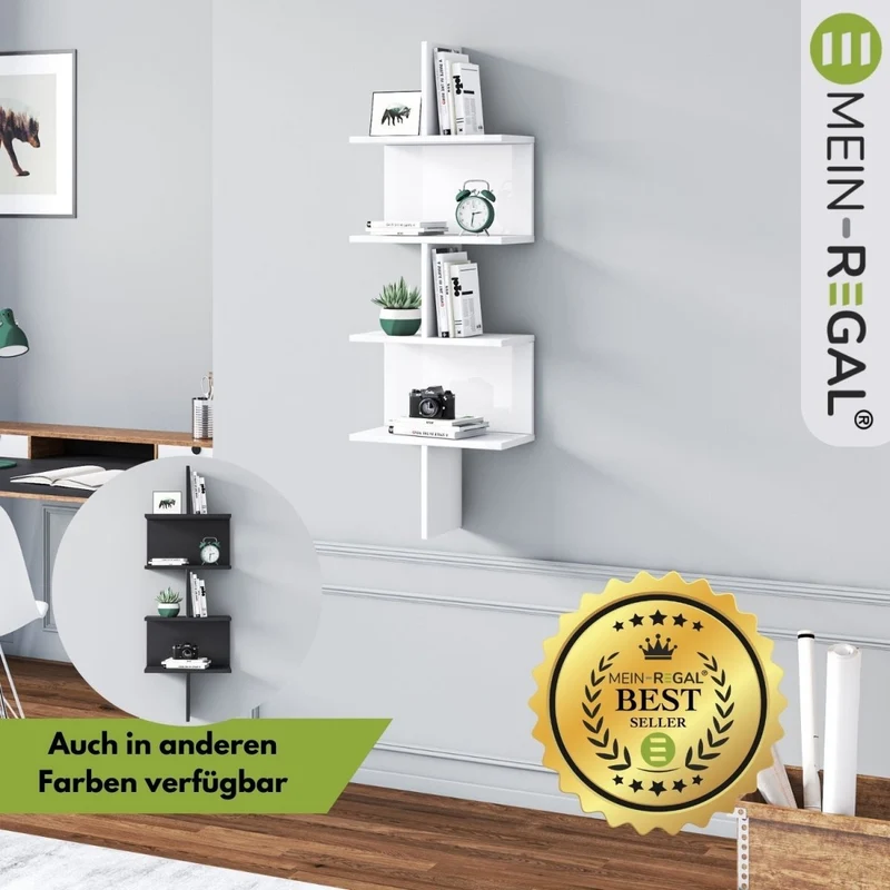 Mein-Regal Wandregal OTTO aus Holz MDF, bis zu 6 Fächer