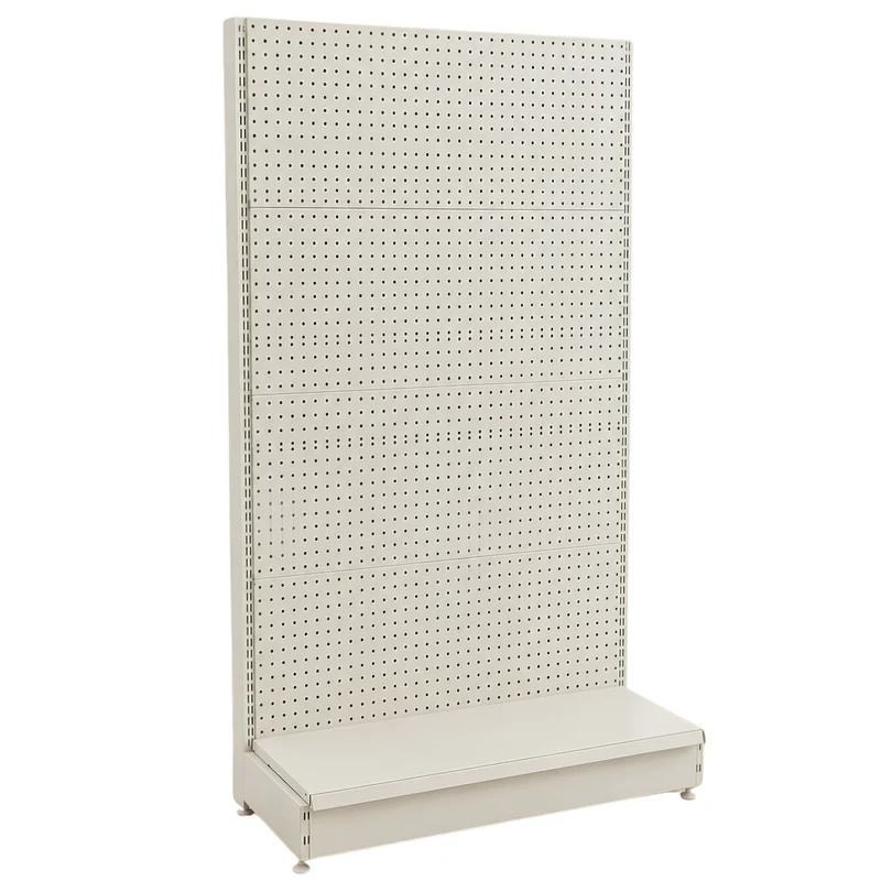 InhandKraft® Lochwandregal für Kiosk & Laden - Modul 120 cm - Cremeweiß
