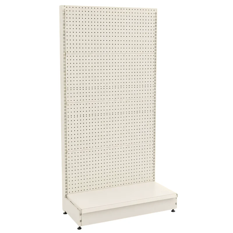 InhandKraft® Lochwandregal für Kiosk & Laden - Modul 95 cm - Cremeweiß