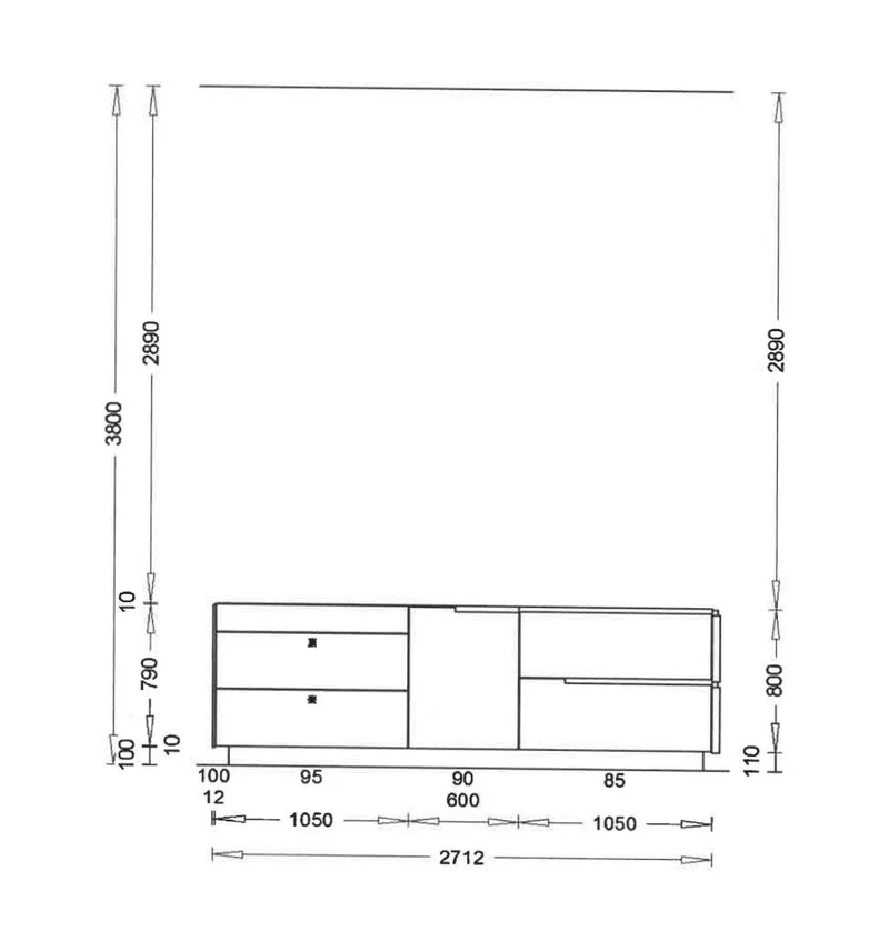 Einbauküche 006 Kunststoff Weiß