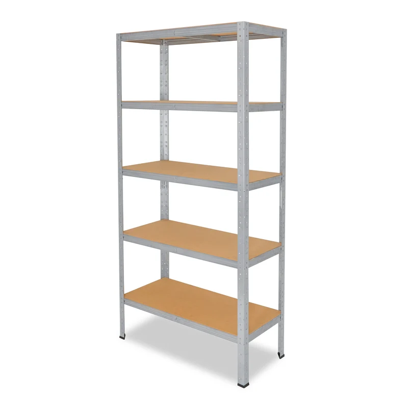 shelfplaza HOME Schwerlastregal 230x130x23 cm verzinkt mit 5 Böden