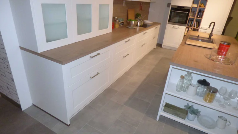 Küche 3630 Holz Weiß