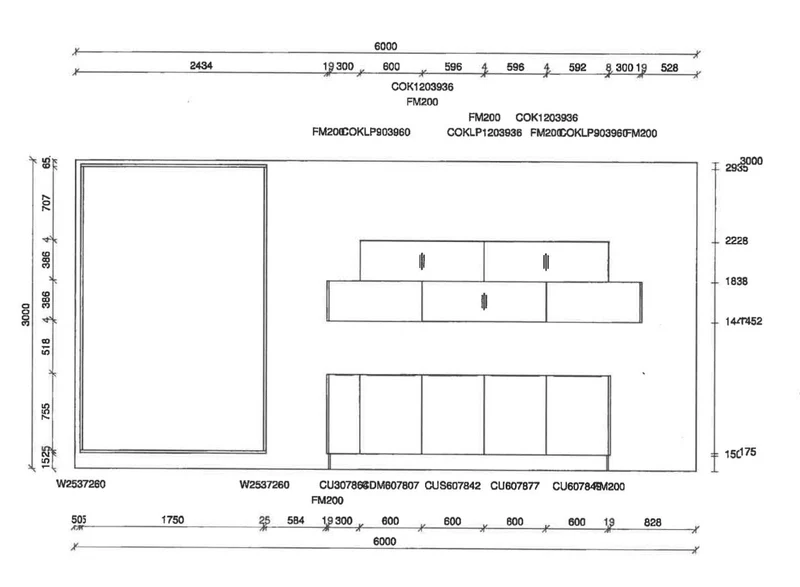 Einbauküche Programm M290 Stahlgrau