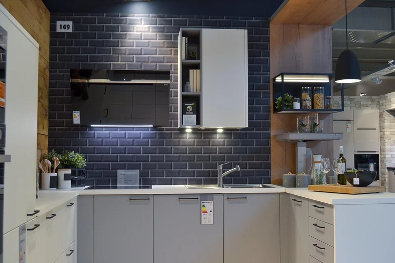Einbauküche C257 Loft Softlack Weiß Und Seidengrau