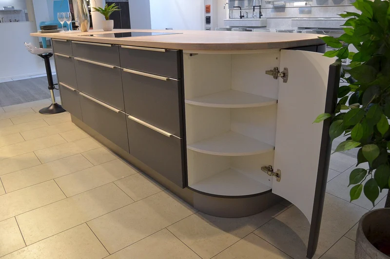Einbauküche C218 Laser Soft Softlack Graphit