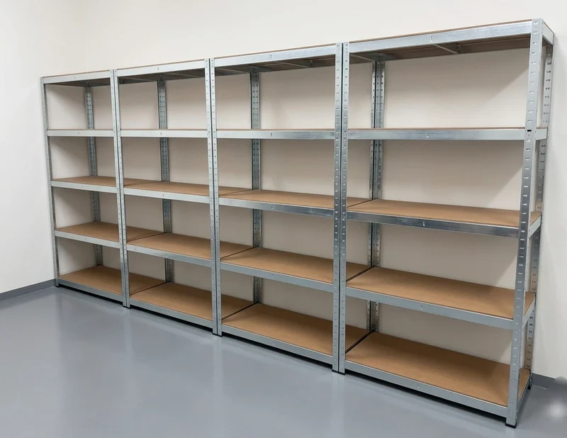 InhandKraft® Schwerlastregal mit MDF–Einlagen - 180x90x40 - 875 kg Gesamtlast