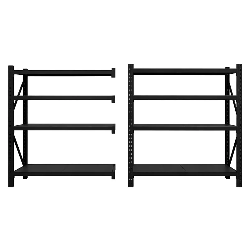 InhandKraft® Schwerlastregal – 200x200x50 - 100 kg Fachlast - Schwarz