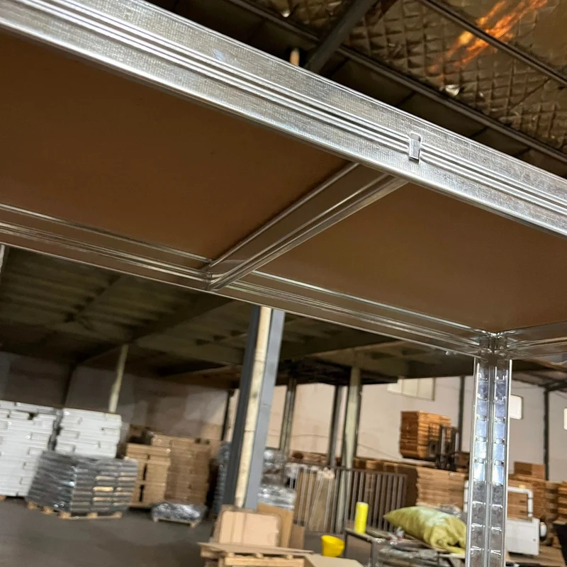 InhandKraft® Schwerlastregal mit MDF–Einlagen - 200x100x60 - 500 kg Gesamtlast
