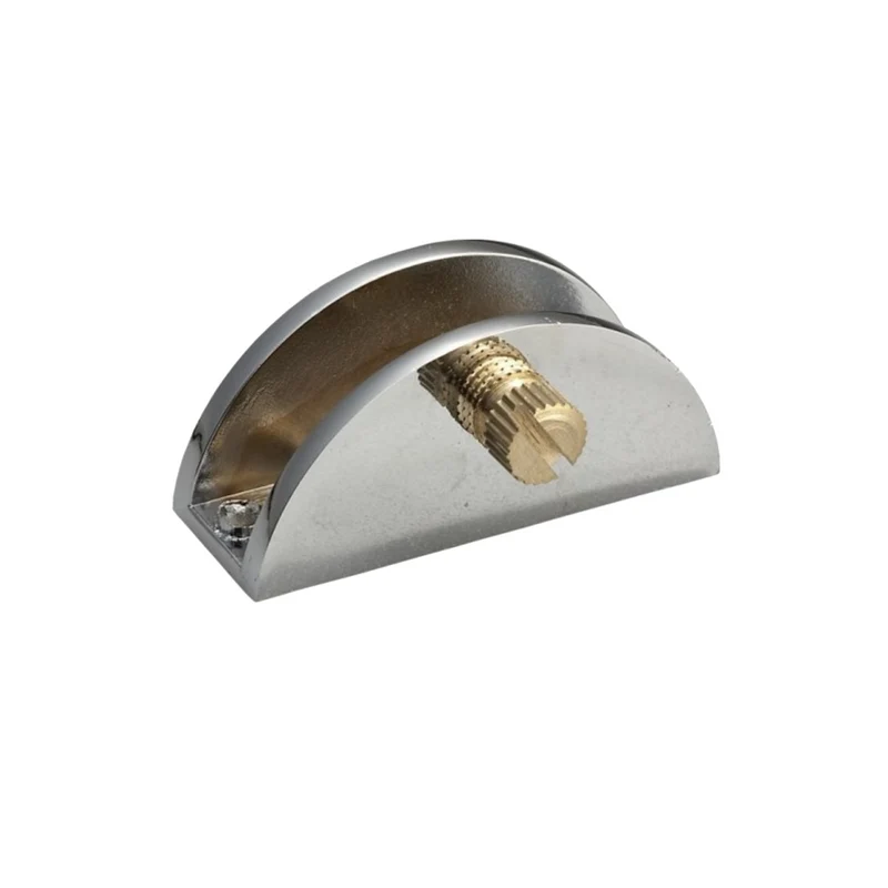 Glasregalhalter halbrund III - Satin