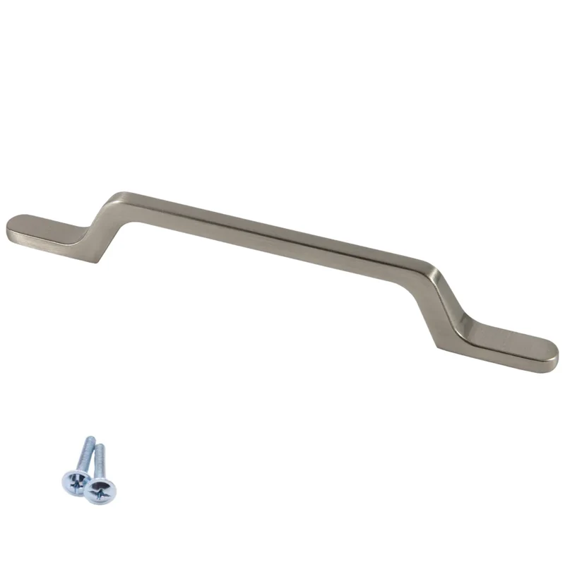 Möbelgriff 128mm U098 - Gebürsteter Stahl