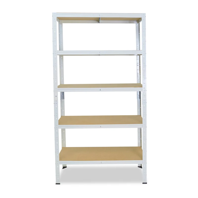 shelfplaza HOME Schwerlastregal 180x130x45 cm weiß mit 5 Böden