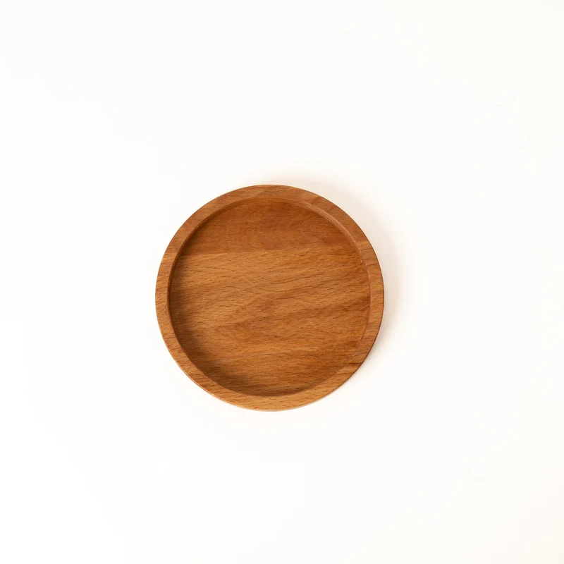Deko Holztablett rund Ø 13 cm