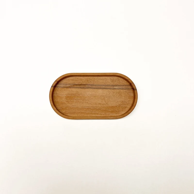 Deko Holztablett oval