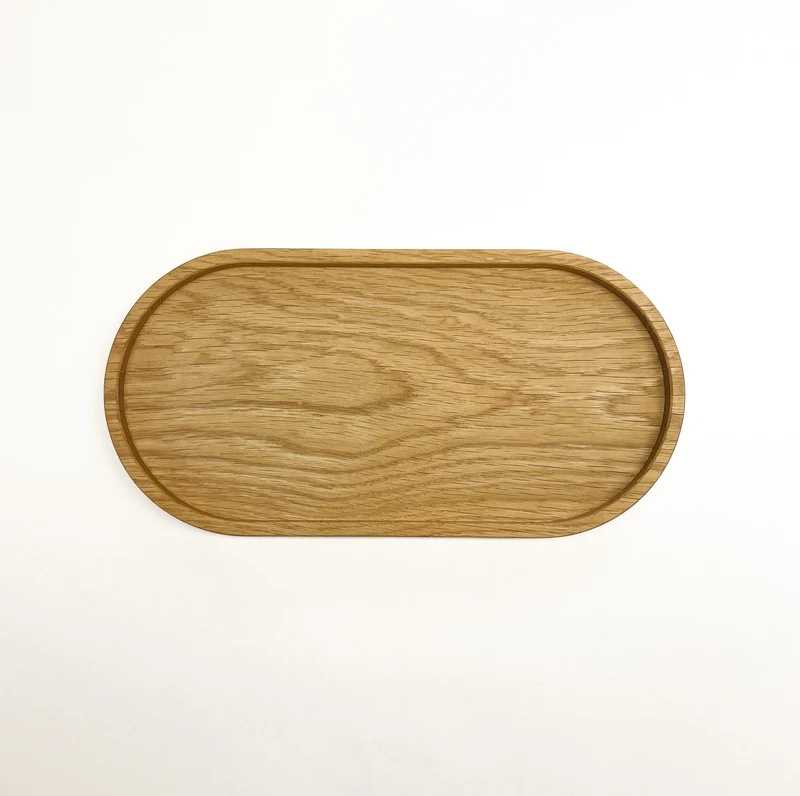 Deko Holztablett oval