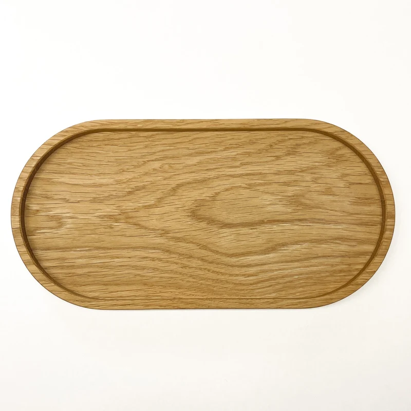 Deko Holztablett oval