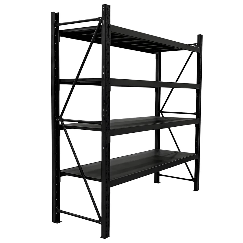 InhandKraft® Schwerlastregal – 200x200x50 - 500 kg Fachlast - Schwarz