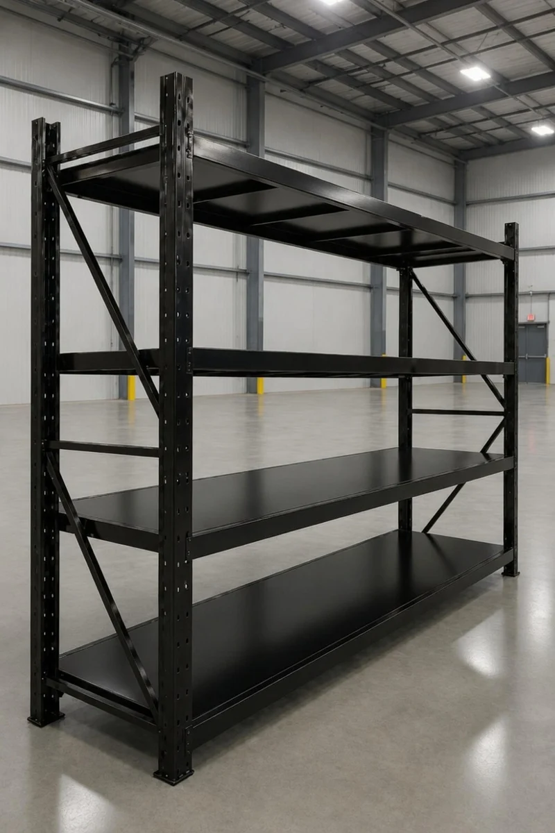 InhandKraft® Schwerlastregal – 200x200x50 - 200 kg Fachlast – Schwarz