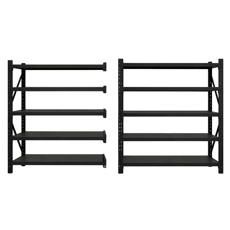 InhandKraft® Schwerlastregal - 240x240x60 - 200 kg Fachlast - Schwarz