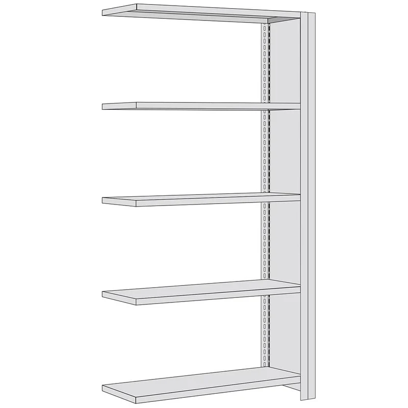Fachbodenregal Anbauregal mit Seitenwand – 250 kg Fachlast