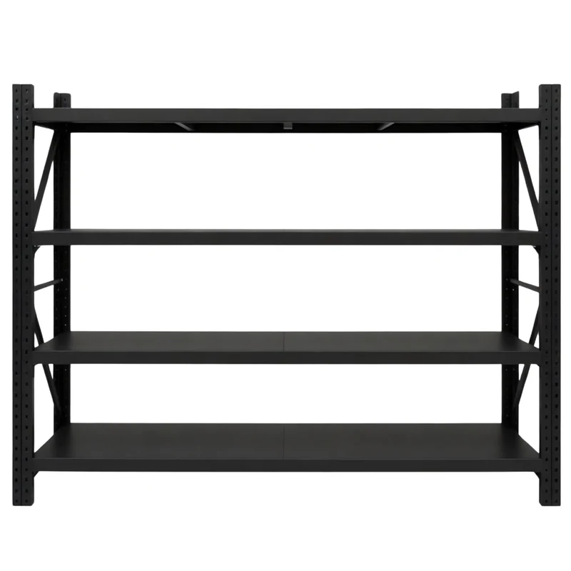 InhandKraft® Schwerlastregal – 500 kg Fachlast – Schwarz - Verschiedene Größen