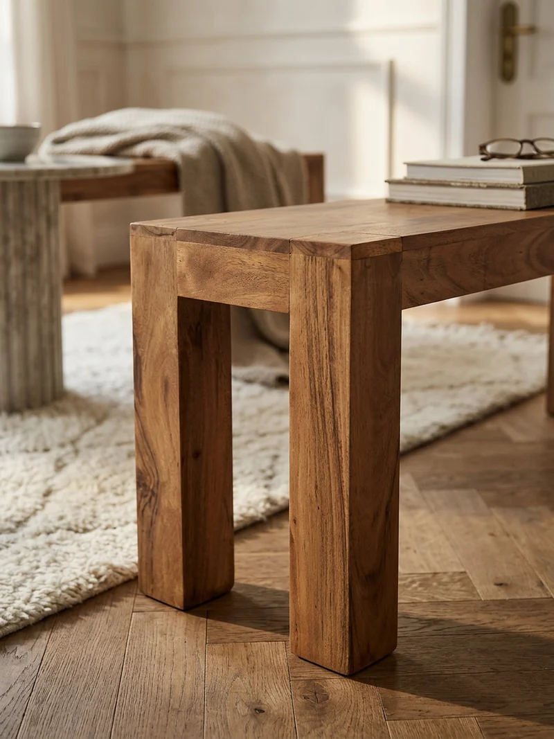 Sitzbank Massivholz Landhausstil handgefertigt