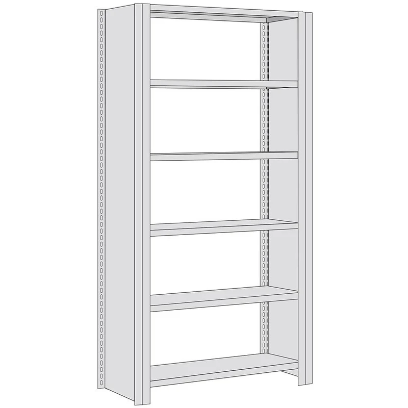 Fachbodenregal Grundregal mit Seitenwand – 250 kg Fachlast
