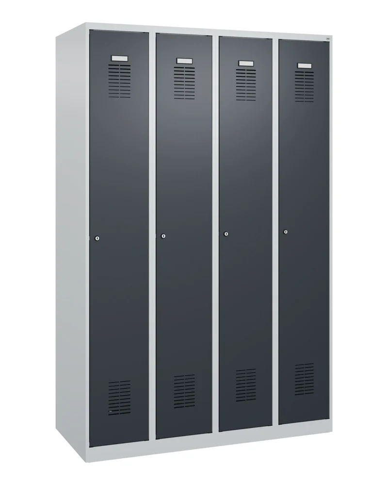 Spind Basis PLUS | aus hochwertigem Stahl | mit verschiedenen Abteilen