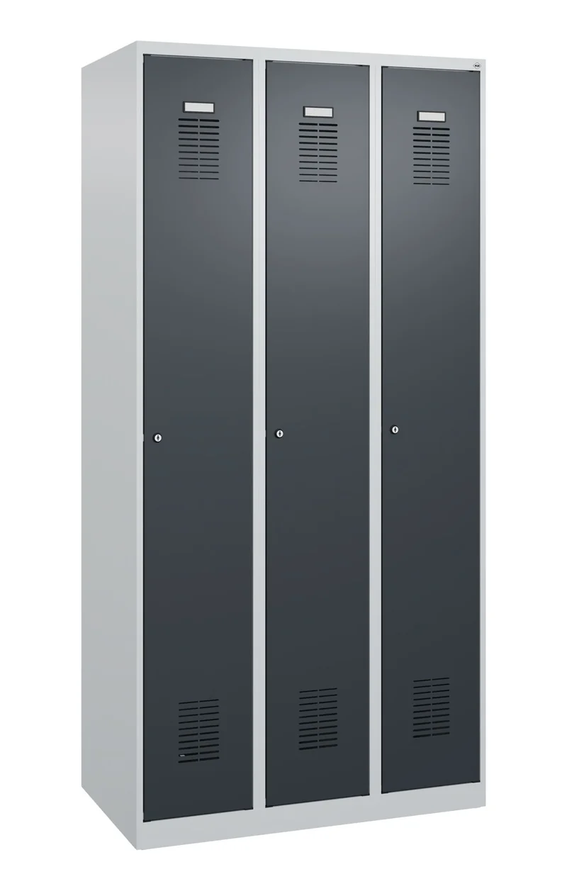 Spind Basis PLUS | aus hochwertigem Stahl | mit verschiedenen Abteilen