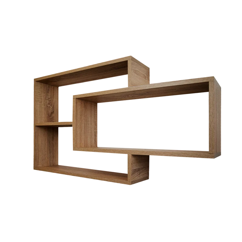 1B Wandregal Karo Schweberegal aus Holz