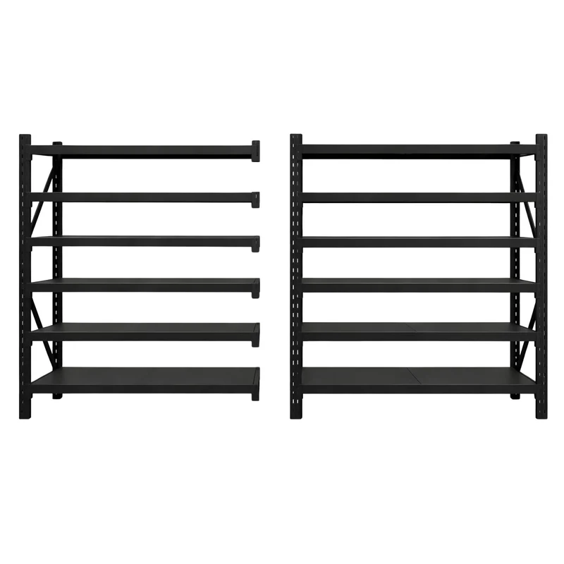InhandKraft® Schwerlastregal – 300x200x60 - 200 kg Fachlast - Schwarz (Nur Abholung)