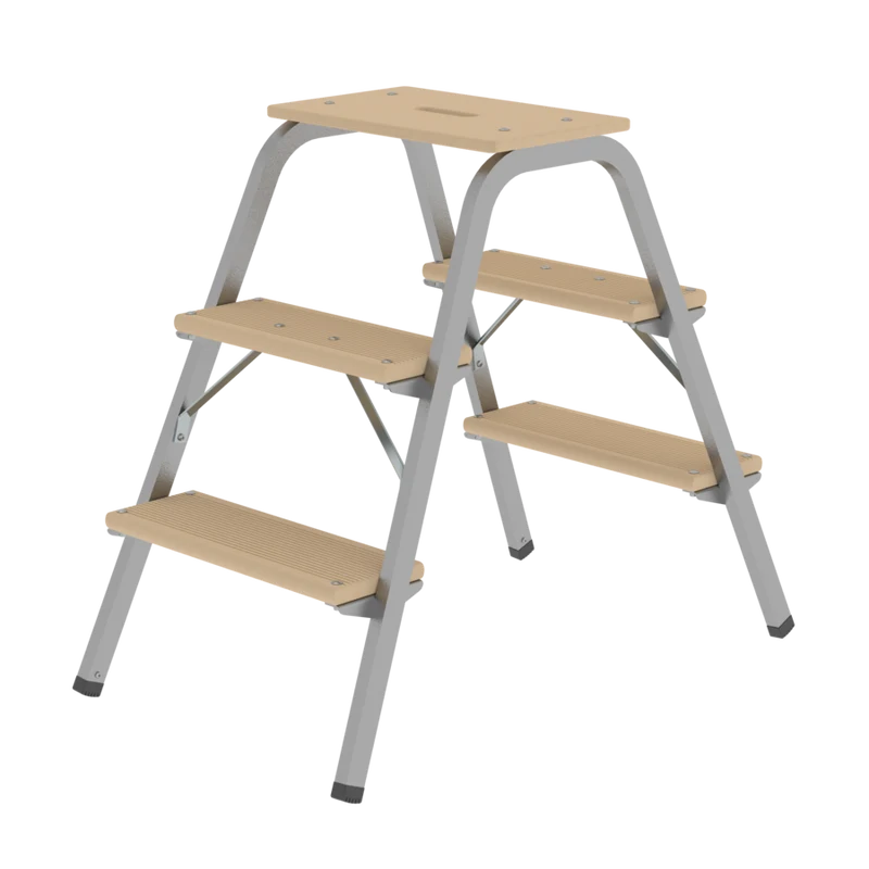 Stahl-Holz-Tritt in vielen verschiedenen Varianten