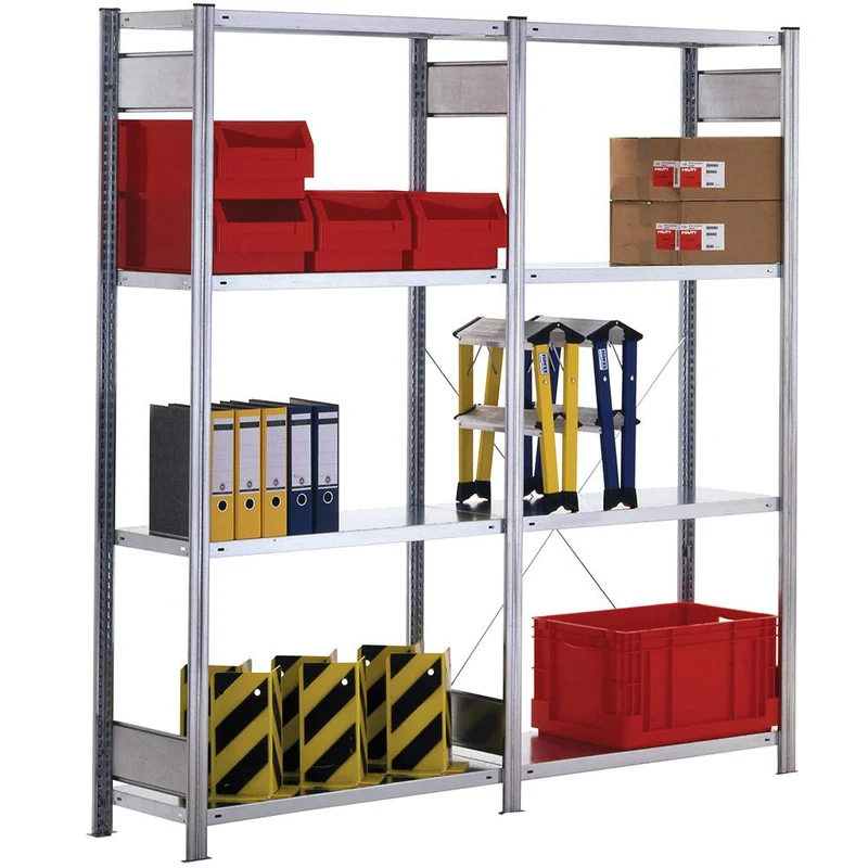 Fachbodenregal Grundregal 150 kg Fachlast – verzinktes Stecksystem