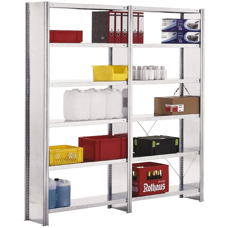 Fachbodenregal mit Seitenwand Anbauregal Fachlast 150 kg