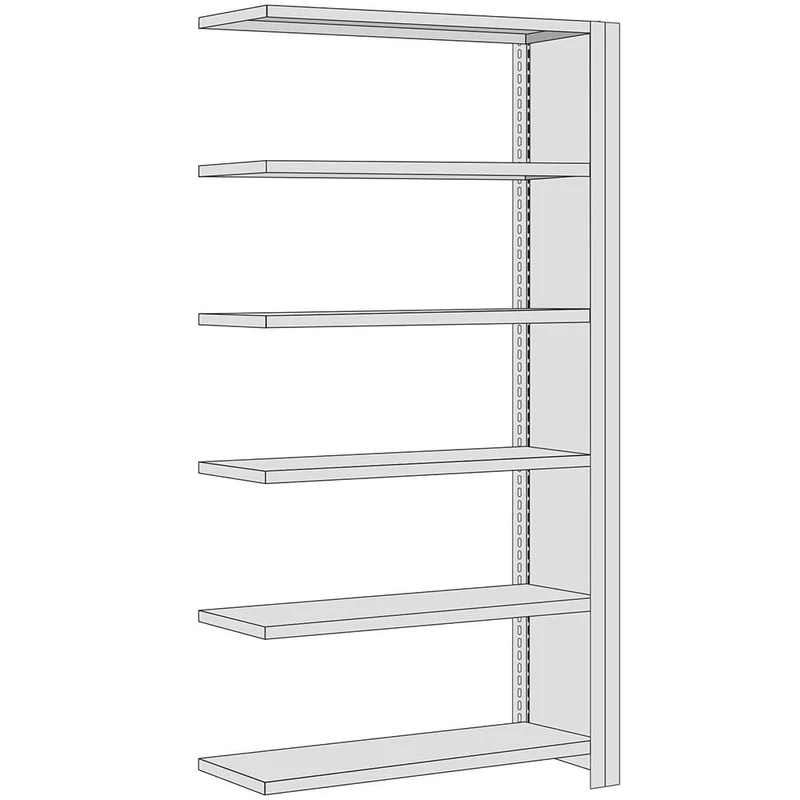 Fachbodenregal mit Seitenwand Anbauregal Fachlast 150 kg