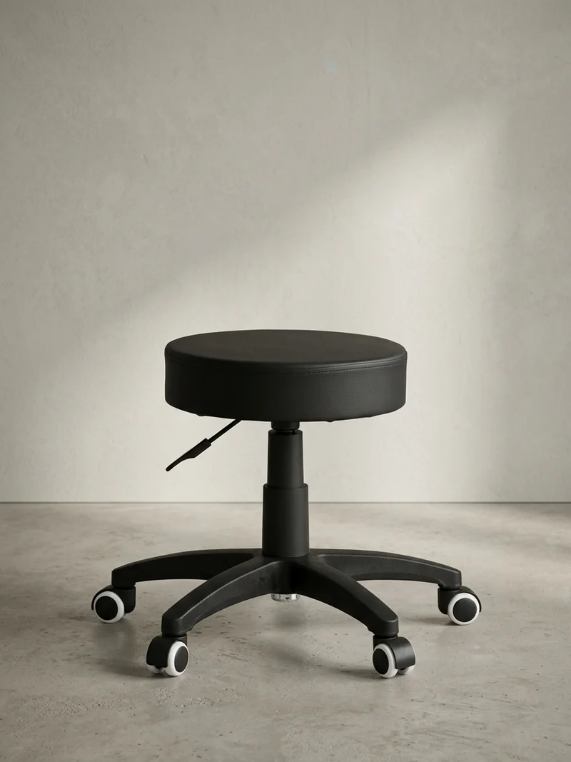 Arbeitshocker Lederoptik 360° drehbar, höhenverstellbar, stabil