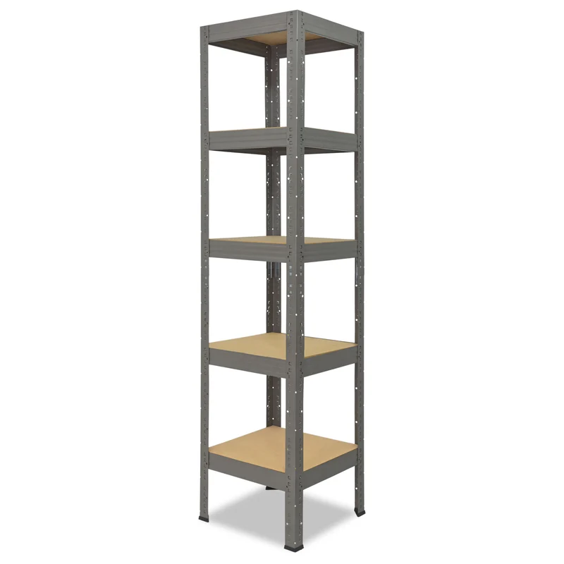 shelfplaza PRO Schwerlastregal 200x60x60 cm grau mit 5 Böden