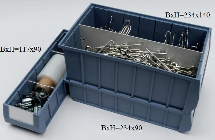 Regalkasten in verschiedenen Größen