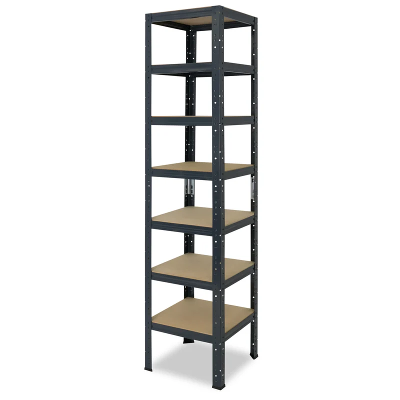 shelfplaza HOME Schwerlastregal 230x50x50 cm anthrazit mit 7 Böden