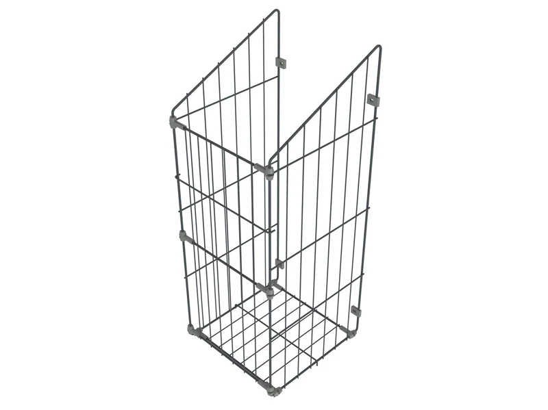 Faltbarer Wäschekorb 40cm - Anthrazit