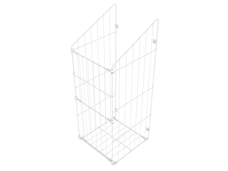 Faltbarer Wäschekorb 30cm - Weiß