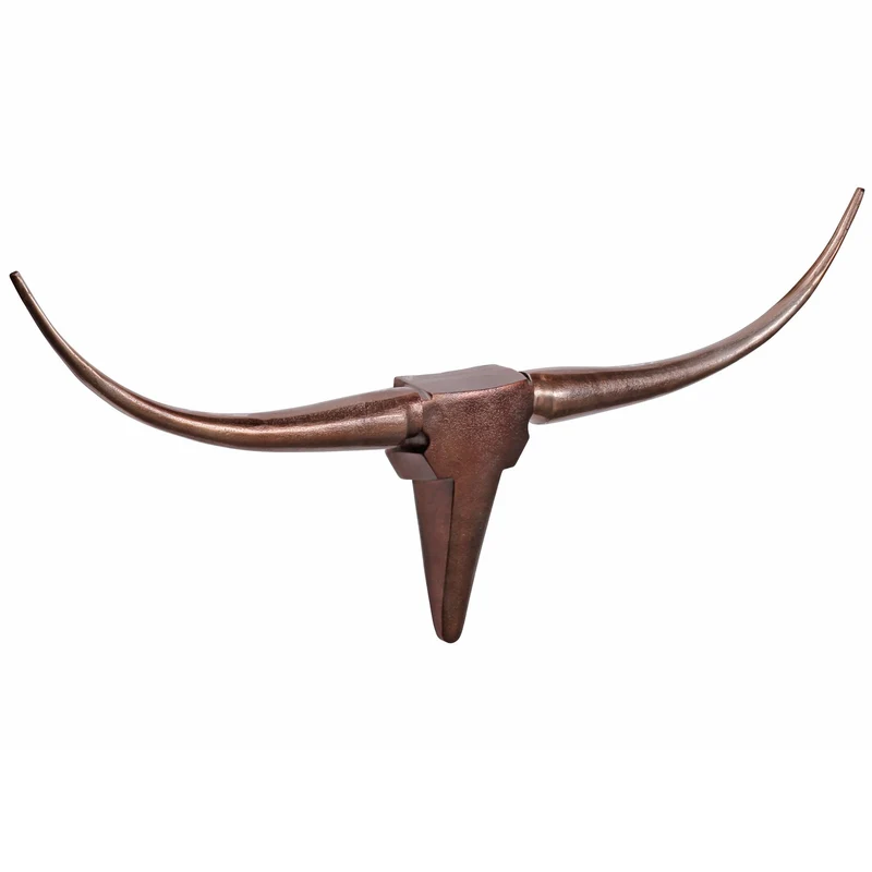Wanddeko Bull Geweih aus Aluminium