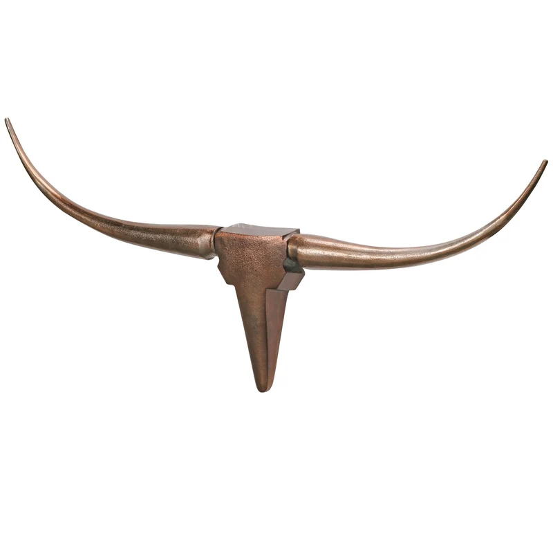 Wanddeko Bull Geweih aus Aluminium