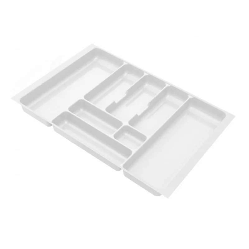 Besteckeinsatz für Schublade, Korpusbreite: 700mm, Tiefe: 430mm - Weiß