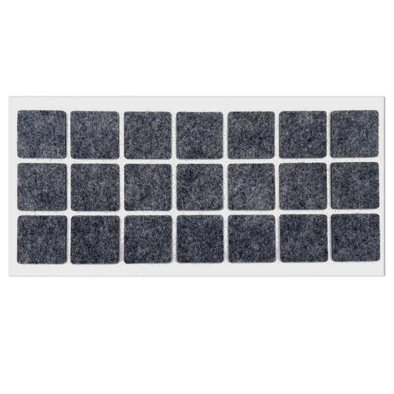 Selbstklebendes Filzpad 30x30mm Grau